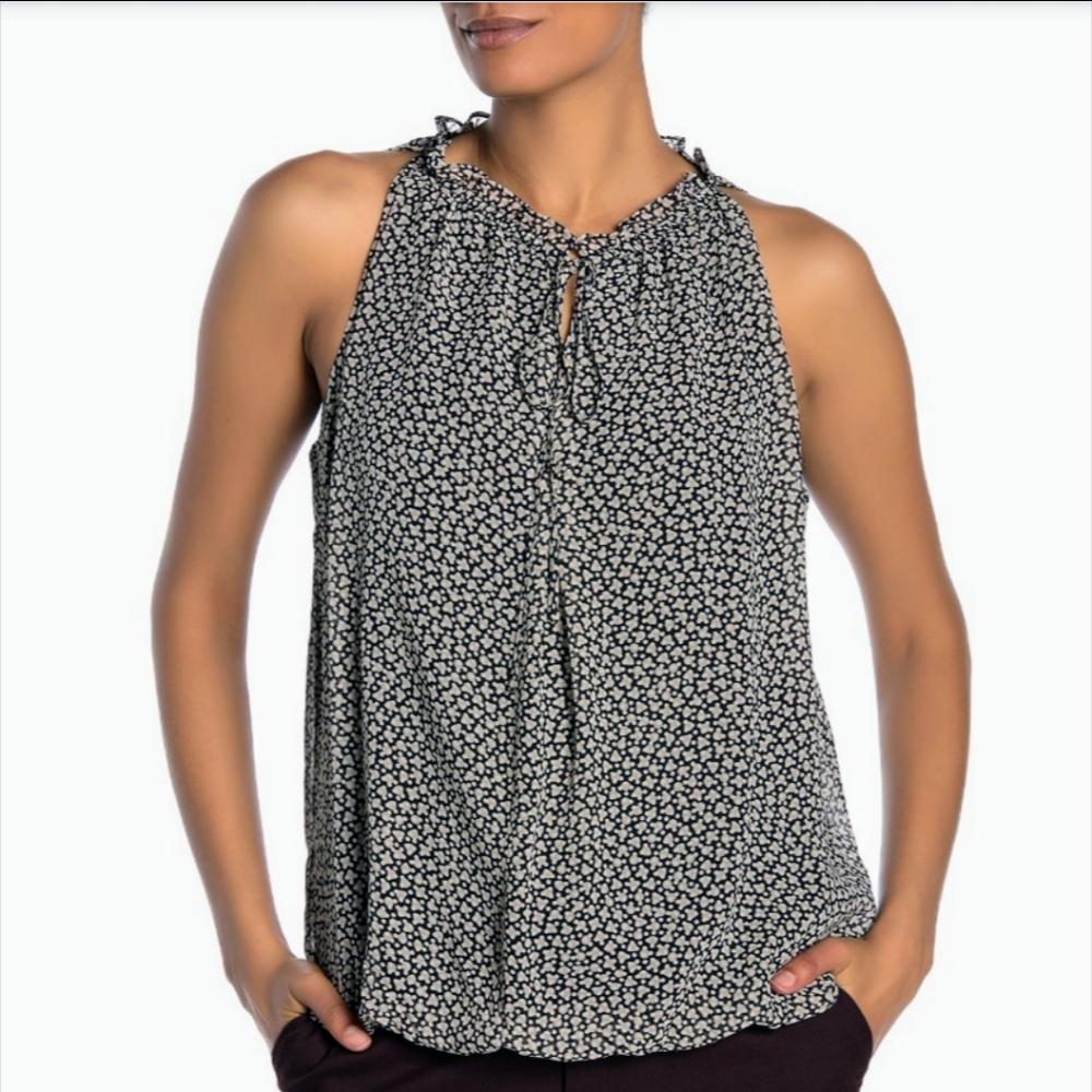 🆕 Max Studio Sleeveless Bubble Hem Blouse